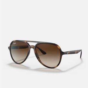 Women’s Ray-Ban Polished Havana Aviator Sunglasses